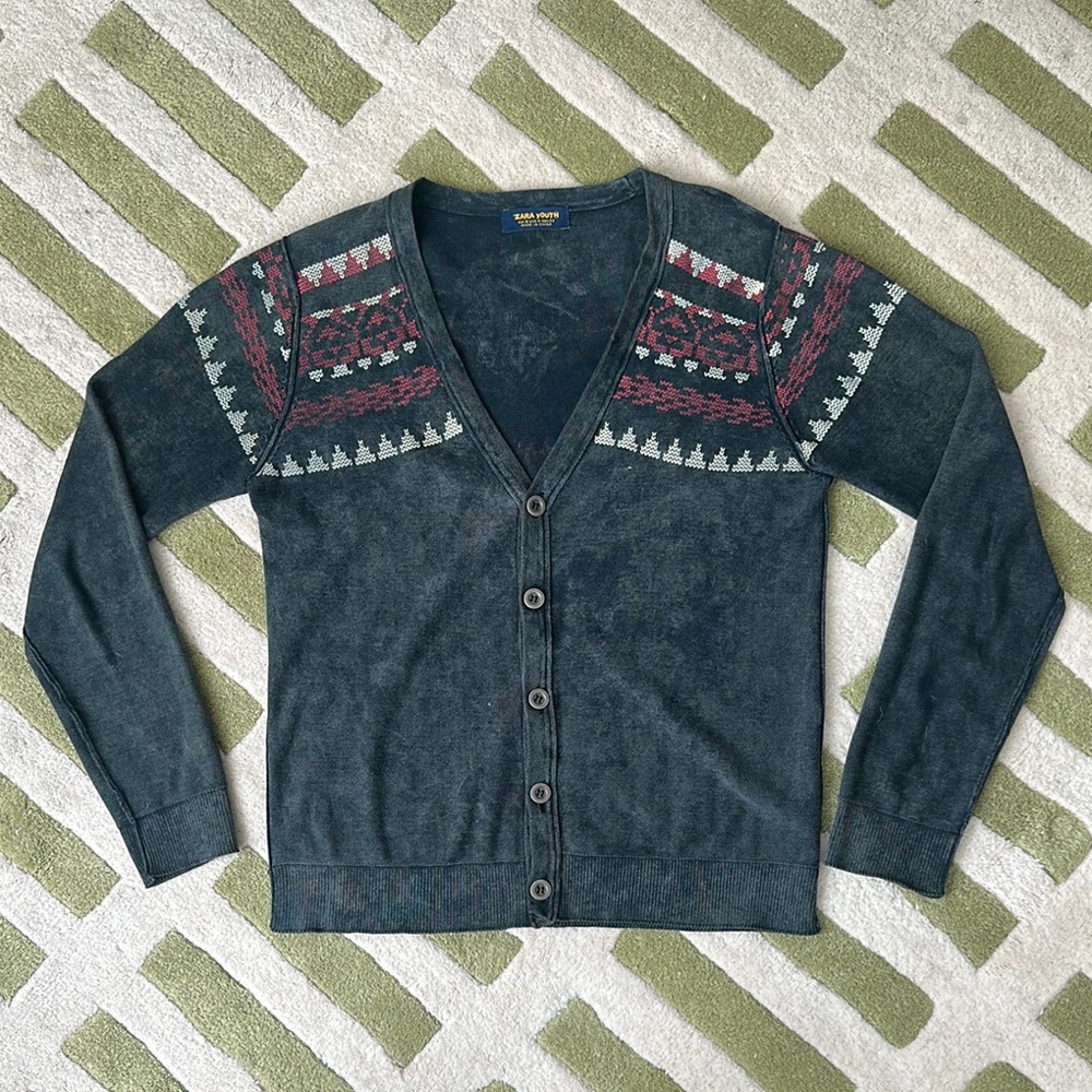 Zara Cardigan Sweater with Classic Knit Design